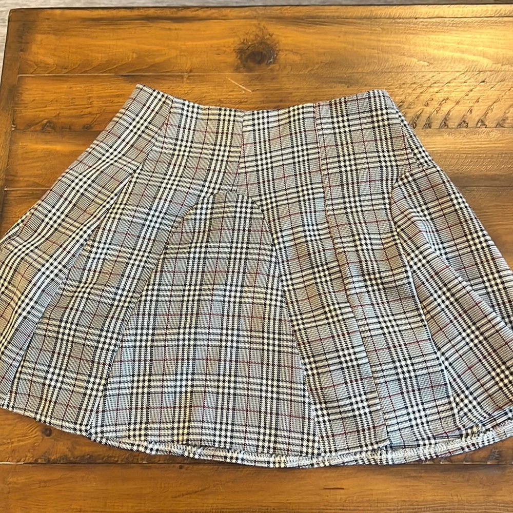 Rare Princess Polly Mini Plaid Circle Skirt